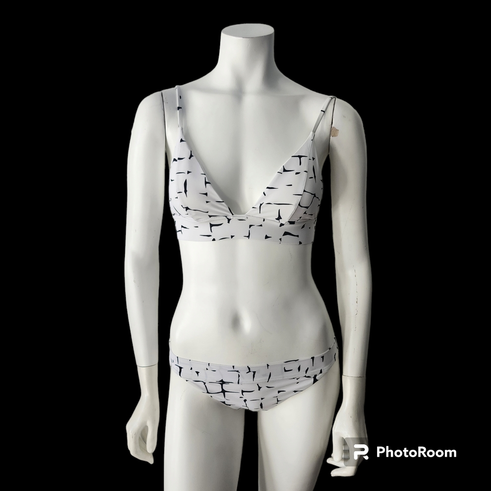 Calvin Klein White and Black Bikini Set